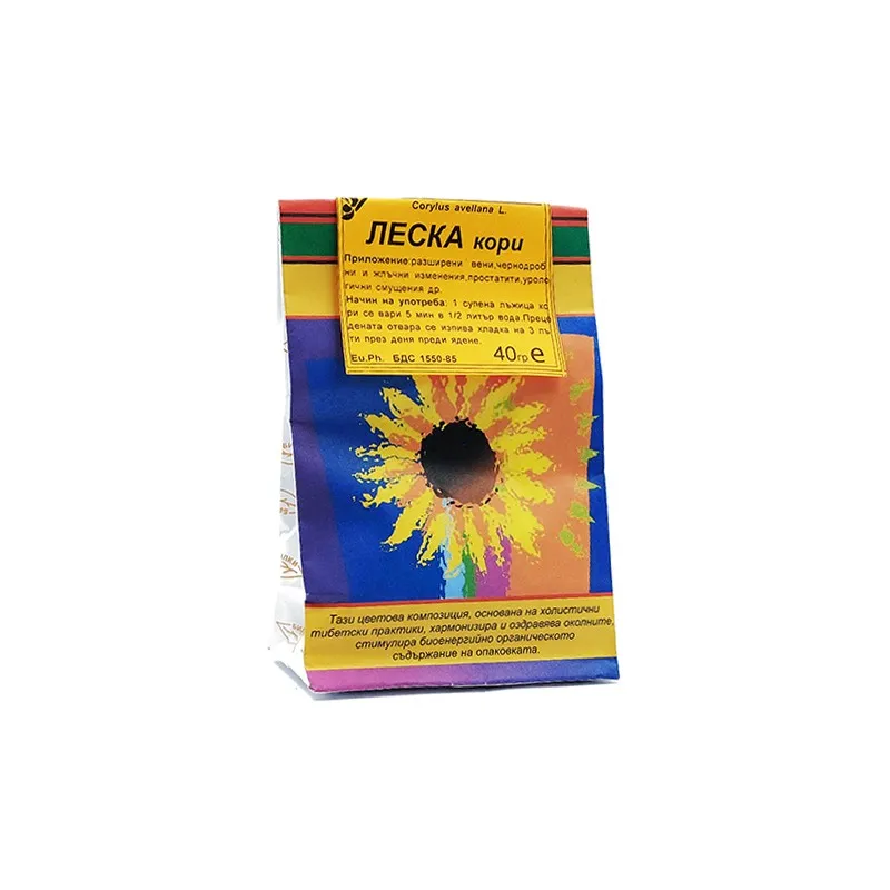 Леска, изсушена кора, 50 гр.