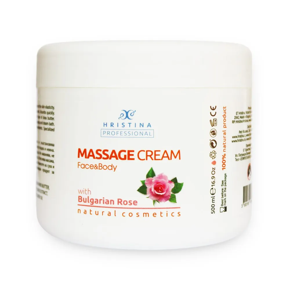 Rose massage cream, 500 ml