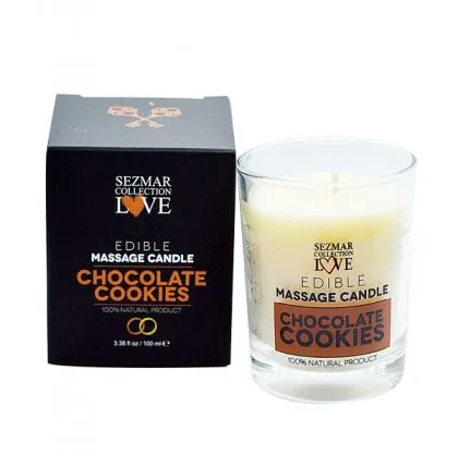 Chocolate cookies massage candle, 100 ml