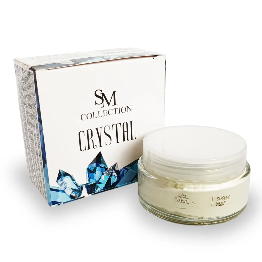 Face mask with powder from sapphire, 100 ml