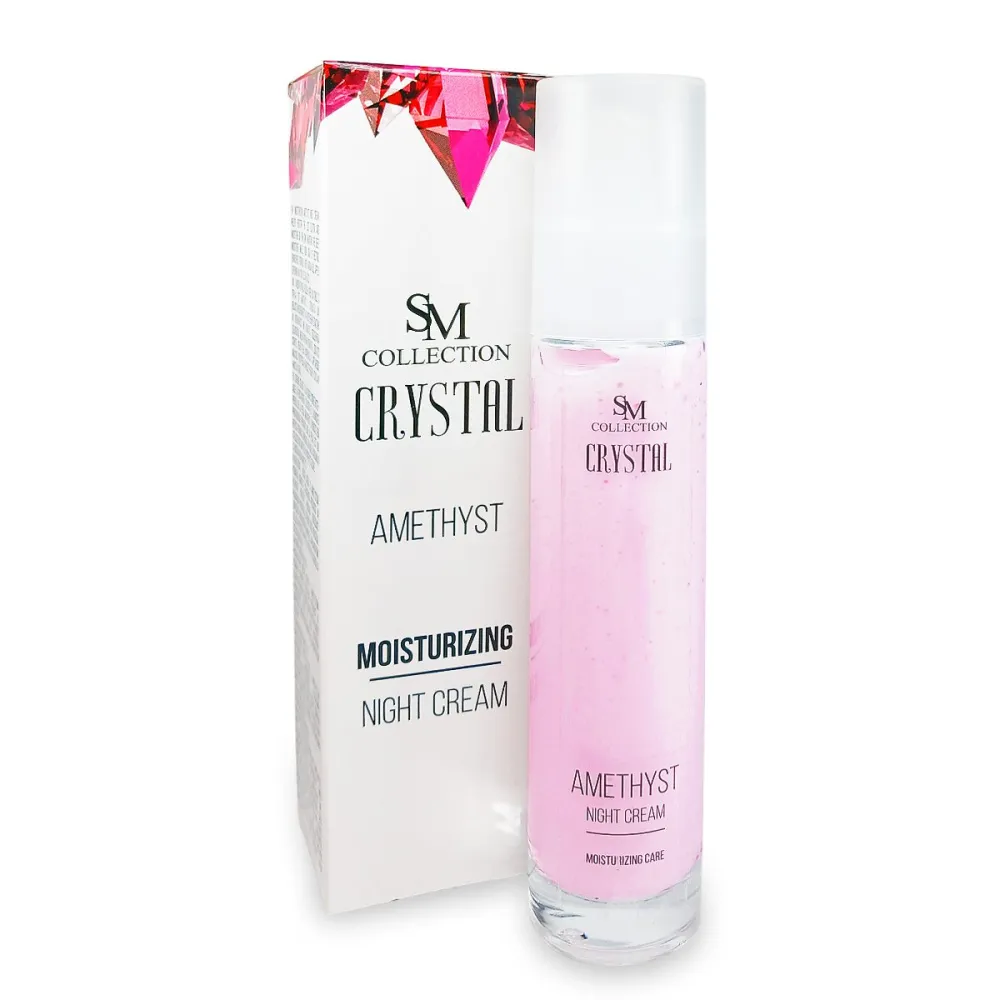 Night cream with powder from amethyst, 50 ml