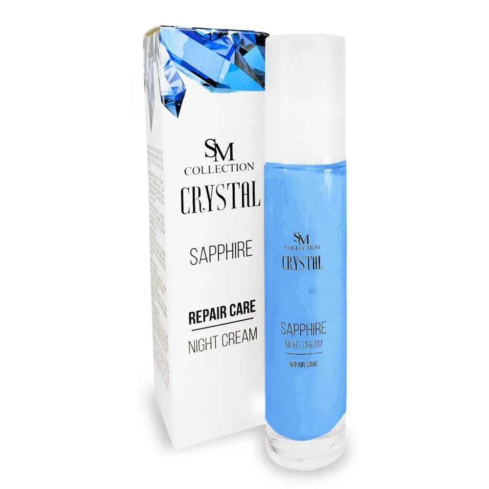 Night cream with powder from sapphire, 50 ml