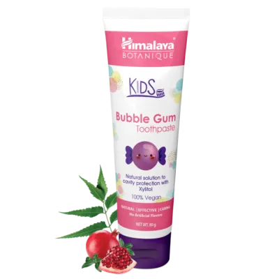 Kids toothpaste with flavour of bubblegum, 80 g