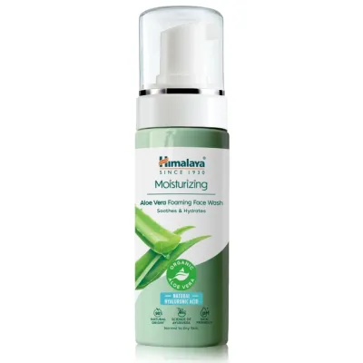 Moisturising foam for cleansing of face with aloe vera, 150 ml