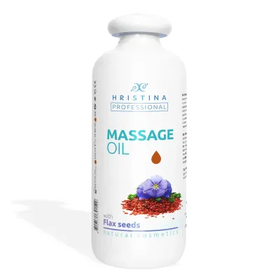 Massage oil with flaxseed, 500 ml