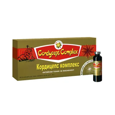 Кордицепс Комплекс, китайски тоник за жизненост, 10 флакона