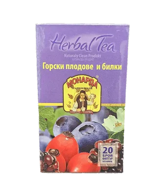 Монарда еко горски плодове и билки - филтърен чай