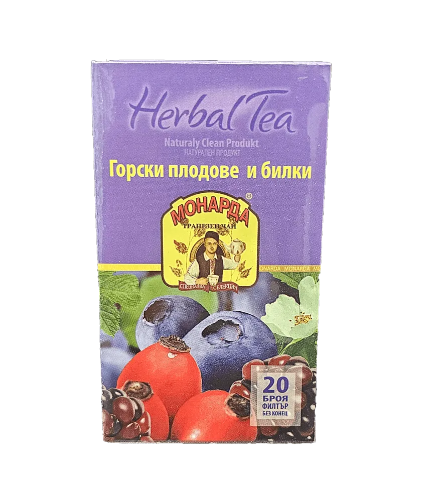 Монарда еко горски плодове и билки - филтърен чай